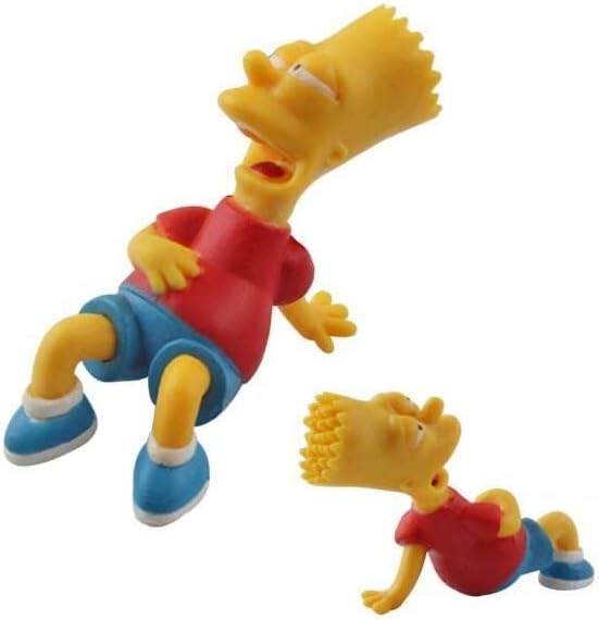 Simpson Kek Topper Rakamlar oyuncak seti 14-Parti Malzemeleri Doğum Günü Karikatür Figürü Dekorasyon