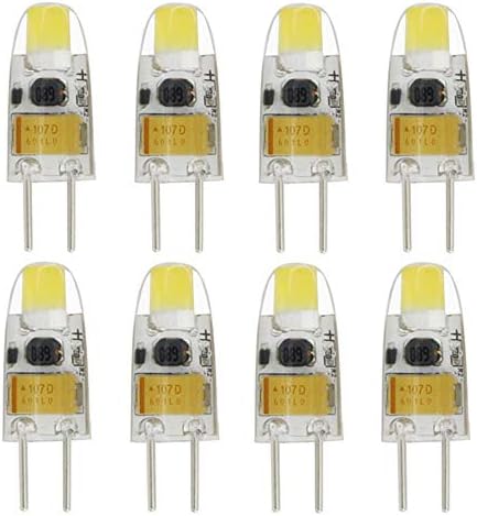 G4 LED Ampuller G4 Bi-Pin Bankası 1.1 W(10 W Halojen Ampul Eşdeğer) soğuk Beyaz 6000 K LED Ampuller için Peyzaj Tavan Altında
