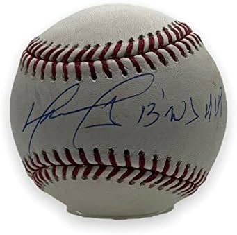 David Ortiz İmzalı OMLB w/ 13 WS MVP Yazısı JSA İmzalı Beyzbol Topları İmzaladı