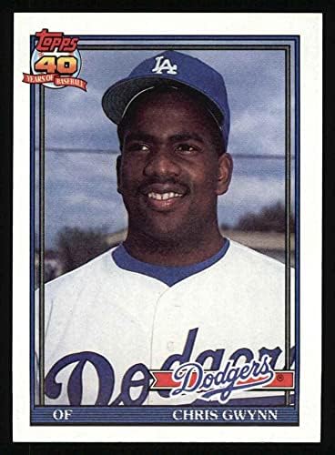 1991 Topps 99 Chris Gwynn Los Angeles Dodgers (Beyzbol Kartı) NM / MT Dodgers