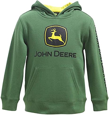 John Deere Big Boys'un Marka Polar Yeşil Kapüşonlu Sweatshirt