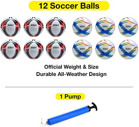 Xcello Sports Futbol Topları - Boyut 3, 4 veya 5 - İki Benzersiz Grafik