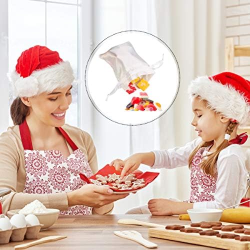 Hemoton 24 pcs Noel Advent Takvimi Çanta Noel Şeker Çanta DIY Noel Geri Sayım Takvim Süs ile Klipler Çıkartmalar Halat için