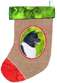 Caroline's Treasures Akita Noel Çorabı, 11 x 18, Çok Renkli