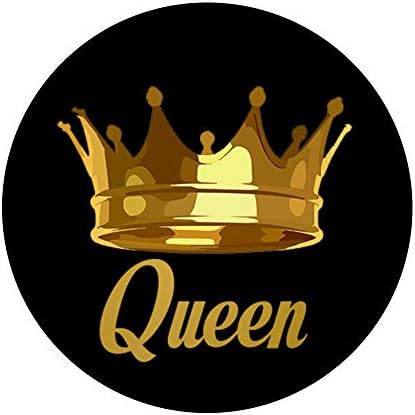 Bayan Altın Taç Kraliçe Arı Göz Alıcı Diva Güçlü Kadın Hediye PopSockets PopGrip: Telefonlar ve Tabletler için Değiştirilebilir