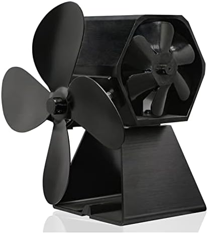 SYXYSM 4-İsı Powered Soba Fan ahşap kütük Brülör Şömine Sessiz fan ısıtıcı Aracı Verimli (Boyut: A)
