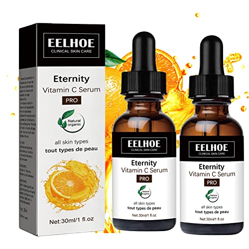 tsnhsıaat Eelhoe Yüz için C Vitamini Serumu Koyu Lekeler-Hyaluronik Asit ile Kolajen Güçlendirici Yaşlanma Karşıtı Bakım-Bugün