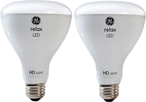 GE Lighting Relax LED HD 10 watt (65 watt Değiştirme), Orta Tabanlı 650 Lümenli R30 Ampul, Yumuşak Beyaz, 2'li Paket