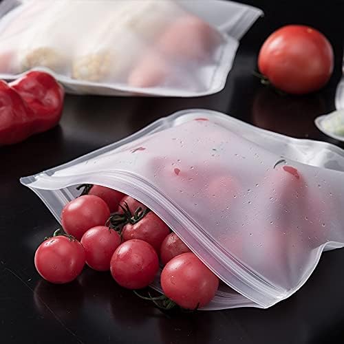 Silikon Gıda saklama çantası Yeniden Kullanılabilir fermuarlı çanta Sızdırmaz Konteyner Taze Gıda saklama çantası Taze Ambalaj