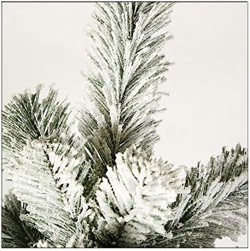 PVC Akın Snoin Yapay Noel Ağacı Metal Standı Ladin Menteşeli Noel Ağacı Hissediyorum Gerçek noel dekoru-6ft (180cm)