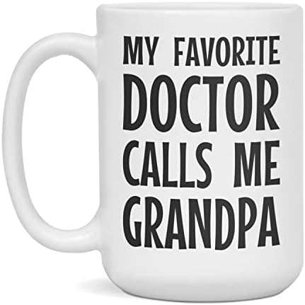 En sevdiğim Doktor bana Büyükbaba, Büyükbaba Kupası, Büyükbaba, Babalar günü, 15 Ons Beyaz diyor