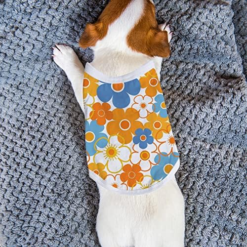 ZUYYON 6 Pcs Sublime boş Pet gömlek ısı transferi köpek giyim pijama ısı basın hafif köpek yelek nefes köpek DIY giyim için