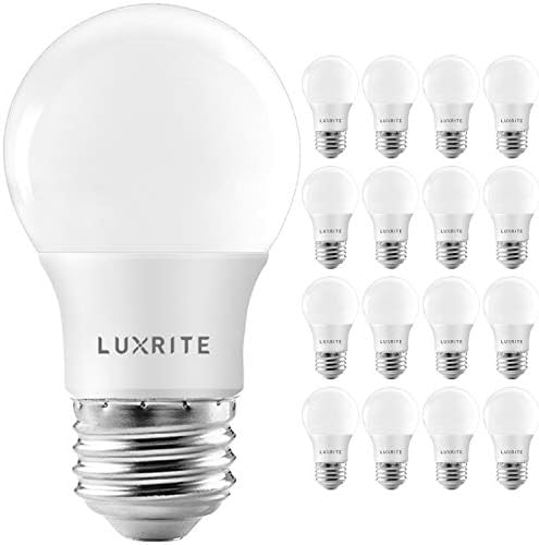 LUXRİTE A15 LED Ampul 40W Eşdeğeri, 7W, 5000K (Parlak Beyaz), 600 Lümen, Kapalı Fikstür Dereceli, Kısılabilir Tavan Vantilatörü