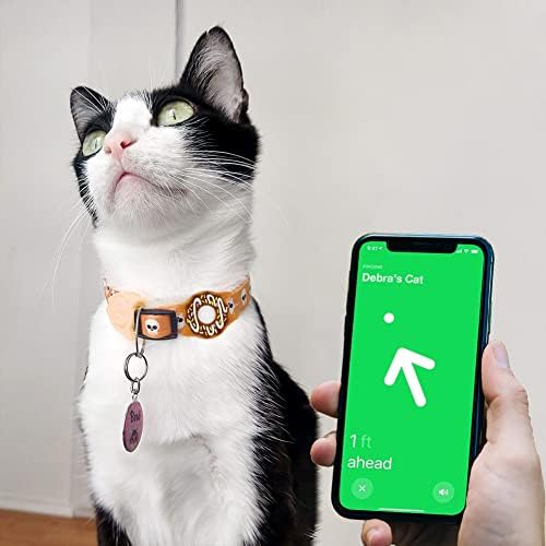 WHALEZON Airtag Kedi Yaka Tutucu, Küçük Hava Etiketi köpek tasması Tutucu Apple Etiketi ile Uyumlu, Anti-Kayıp evcil hayvan