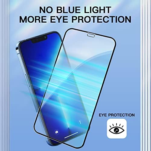 JİEYKJO iPhone 12 Pro max Ekran Koruyucu-Temperli Cam Filmi (HD, Anti-Mavi ışık, 9H Sertlik) 2'li paket