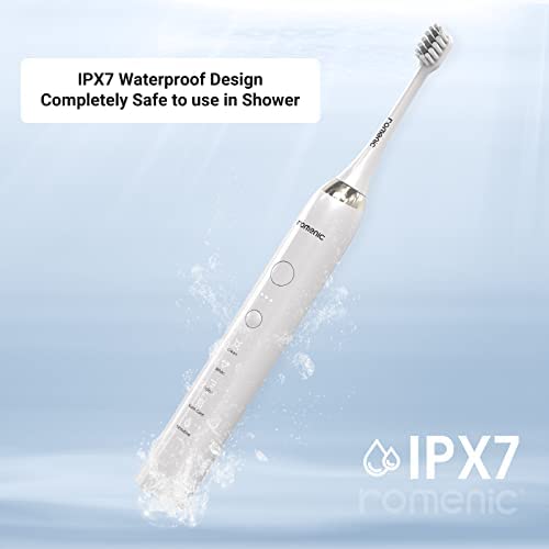 Romantik Elektrikli Diş Fırçası, Yetişkinler için sonik Diş Fırçası, 5 Mod ve yüksek hızlı 48.000 VPM Motor, 60 gün boyunca