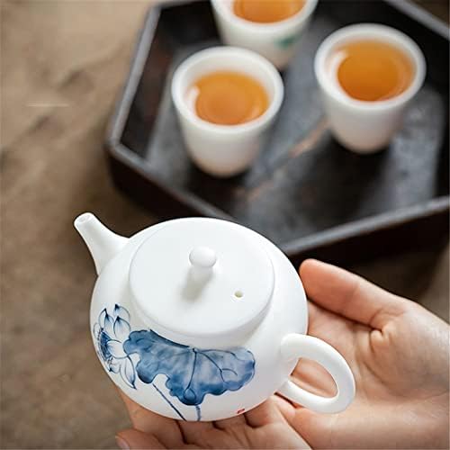 CCBUY Sırsız el-boyalı seramik demlik Kung Fu çay seti ile filtre tek pot çizim altın çay makinesi (Renk: Bir, Boyutu: resimde