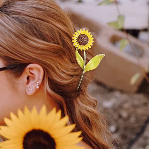 Brinie Ayçiçeği Saç Pençe Altın Metal saç tokası Büyük Saç Yakalamak Barrette Saç Çene Kelepçeleri saç aksesuarı Kadınlar