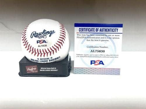 Vaughn Grissom El İmzalı OML Beyzbol Atlanta Braves PSA DNA Sertifikası 1 - İmzalı Beyzbol Topları
