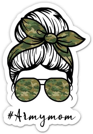 Ordu Anne Armymom Sticker-3 laptop etiketi-Araba için Su Geçirmez Vinil, Telefon, Su Şişesi-Bir ABD Askerinin Gururlu Annesi