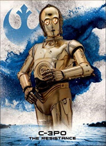 2018 Topps Yıldız Savaşları Son Jedi Serisi 2 Liderleri Direnç RS-9 C-3PO Koleksiyon Film Ticaret Kartı