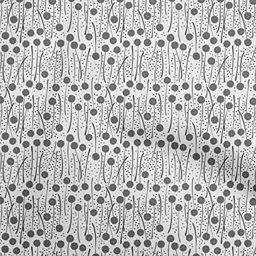 oneOone pamuklu jarse Mavi Kumaş Soyut Çiçek Dikiş Kumaş Yard tarafından Baskılı DIY Giyim Dikiş Malzemeleri 58 İnç Geniş