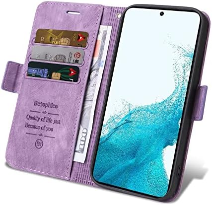 Flip Akıllı Telefon Kılıfları ile Uyumlu Samsung Galaxy S23 Artı Cüzdan Kılıf Manyetik cüzdan kılıf Premium Deri TPU İç Kabuk