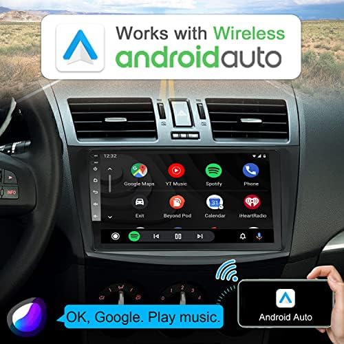 IYING araba android müzik seti Mazda 3 2010-2013 için Kablosuz CarPlay ve Kablosuz Android Otomatik 8 Çekirdekli 2GB+32GB