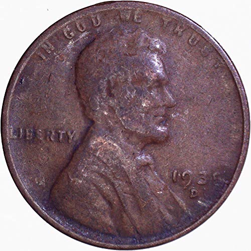 1935 D Lincoln Buğday Cent 1C Fuarı