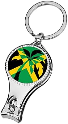 Jamaika Bayrağı Palmiye Ağacı Tırnak Makası ve Dosya Profesyonel Metal tırnak makası Ultra Keskin Tırnak Makası Kesiciler