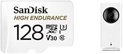 SanDisk 128 GB Yüksek Dayanıklılık Video microSDXC Kart Adaptörü ile Çizgi Kam ve Ev İzleme Sistemleri için-C10, U3, V30,