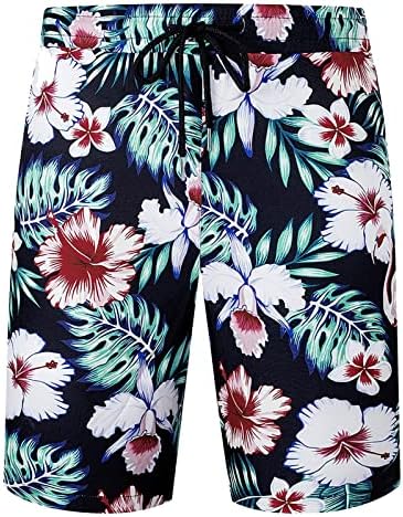 Erkek Plaj Hawaiian Takım Elbise Düğme Aşağı Kısa Kollu Gömlek şort takımı Yaz Rahat 2 Adet Tropikal Tatil Kıyafetler