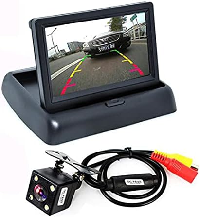 4.3 inç renkli LCD araç Video katlanabilir monitör kamera ile Otomatik Wayfeng® otomatik park yardımı yeni 4led gece görüş