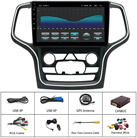 jeep Grand Cherokee için Radyo Yükseltme 2014-2022 android müzik seti Navigasyon Değiştirme 10.1 inç 1280 * 720 Dokunmatik