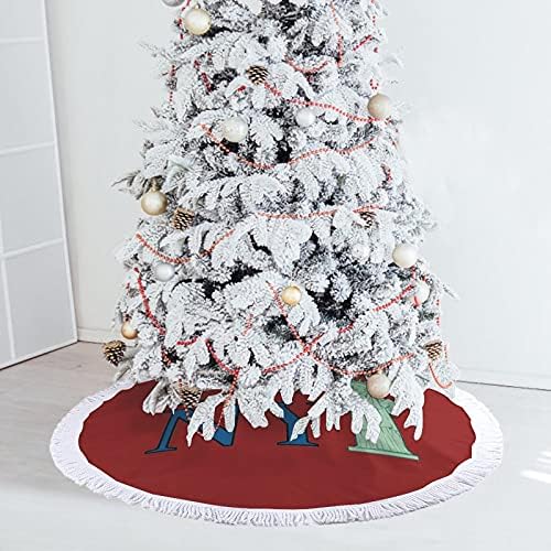 Ben Aşk New York Noel Ağacı Etekler Mat Saçaklı Cadılar Bayramı Çiftlik Evi Tatil Parti Süslemeleri için 48x 48