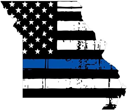 Missouri Püskü İnce Mavi çizgi abd Bayrağı Onurlandıran Bizim Erkekler ve Kadınlar Kolluk araba Sembolü Sticker Çıkartma