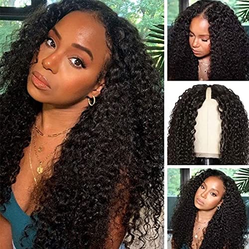 Nadula Kıvırcık yükseltilmiş U parçası peruk insan saçı 4x1 inç Küçük Siyah Kadınlar için Dışarıda bırakın, 10A Brezilyalı