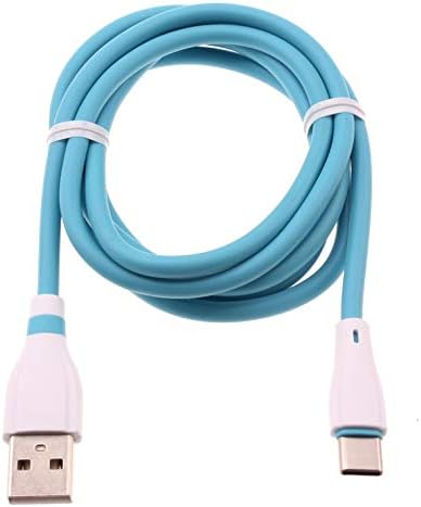 4ft USB-C Kablosu Mavi Şarj Kablosu güç kablosu Tip-C ile Uyumlu Google Piksel 3a-Piksel 3a XL-Piksel 4-Piksel 4 XL-Piksel