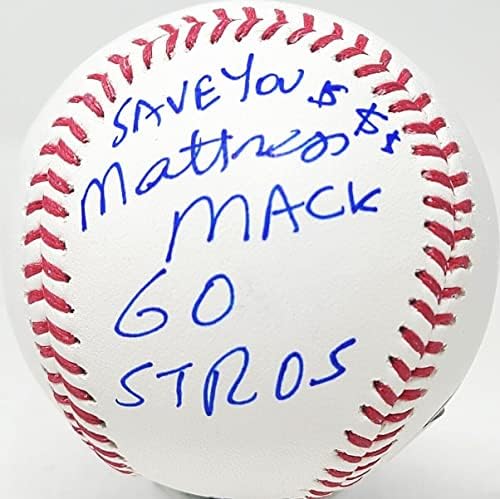 Jim MATTRESS MACK Mcİngvale, 2022 Astros Dünya Serisi Beyzbol PSA/DNA İmzalı Beyzbol Toplarını İmzaladı