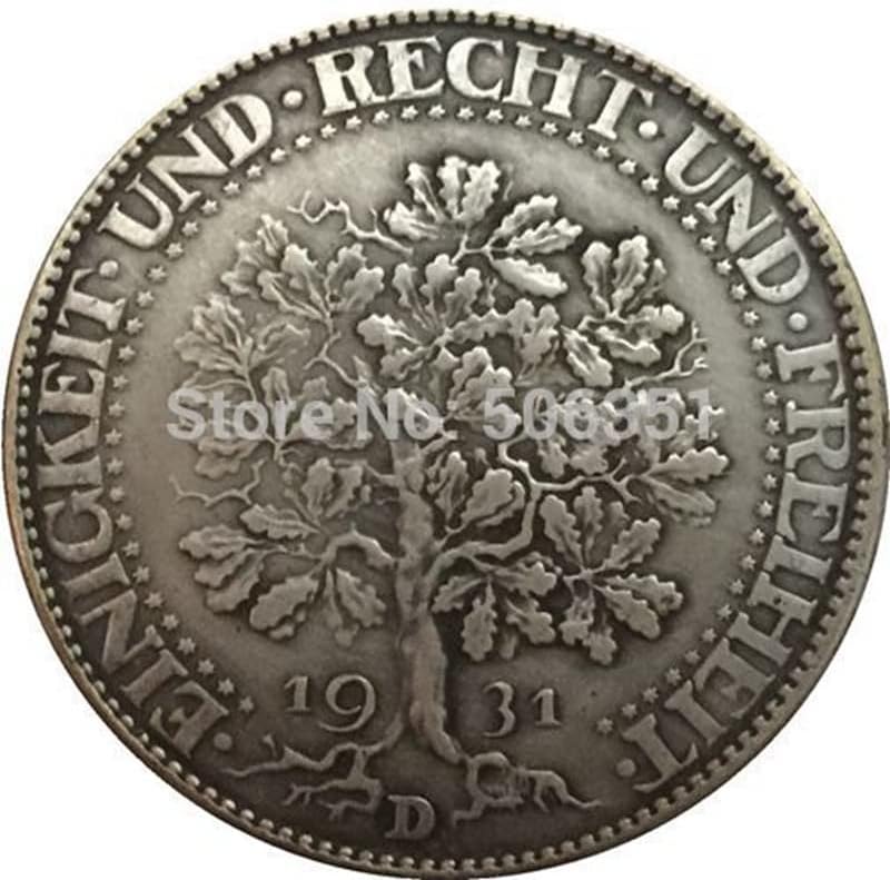 QİNGFENG 36 Farklı Tarih Alman Paraları Bakır Gümüş Kaplama Antika Gümüş Dolar Paraları Zanaat Koleksiyonu Darbe Olabilir