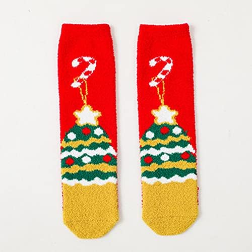 Çocuklar Bebek Kız Erkek Noel Polar Sıcak Uyku Uzun Çorap Diz Çorap Terlik Çorap Yumuşak Ayakkabı Erkek 24 (C, Bir Boyut)