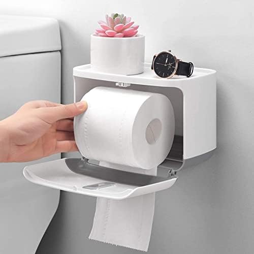SKUZA rulo kağıt havlu tutucu, tuvalet kağıdı tutucu Banyo Doku Kutusu Yumruk Ücretsiz Su Geçirmez tuvalet kağıdı kağıt rulosu