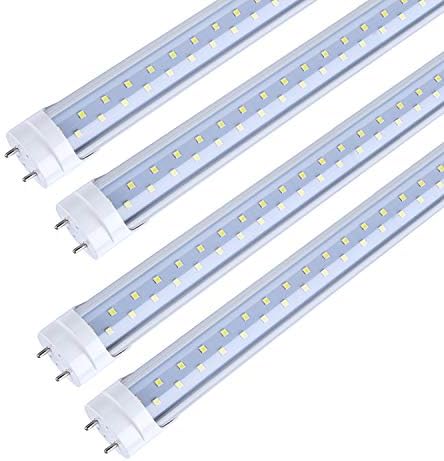TRLIFE 4FT LED Ampuller, T8 4FT LED Tüp ışıklar 28 W 6000 K Soğuk Beyaz, 3360 Lümen Çift Sıra Led'ler 4FT Floresan Fikstür