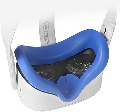 GNLIAO Oculus Quest 2VR Yüz Kapatma(2 adet) ve Oculus Quest 2 için Lens Kapağı, Oculus Quest 2 VR Kulaklık için ter Geçirmez