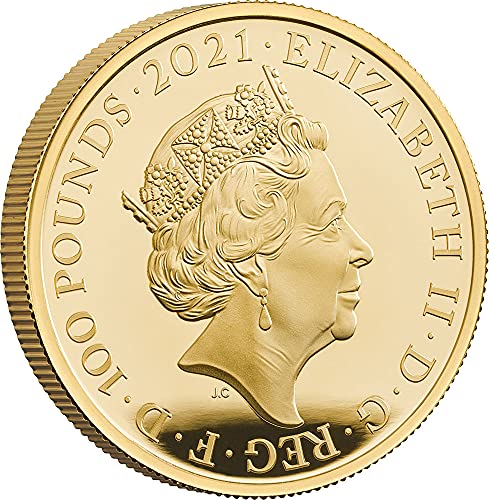 2021 DE Müzik Efsaneleri PowerCoin Kim 1 Oz Altın Sikke 100£ Pound Birleşik Krallık 2021 Kanıtı