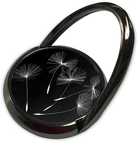 Florene'den 3dRose Lens Sanatı-Siyah Beyaz Modaya Uygun-Beş Beyaz Karahindiba ile Koyu Siyahın Görüntüsü-Telefon Zil Sesi