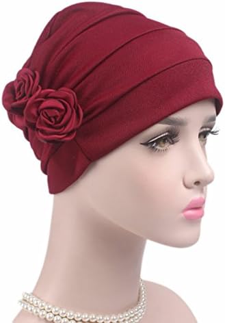 HONENNA Kemo Kapaklar Şapkalar Kadınlar için Türban Kasketleri Çiçekler Şapkalar Headwrap Kanser Hastası için Saç Dökülmesi