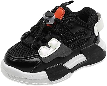 Çocuk Ayakkabı Bebek Kız Rahat Çocuklar Bebek Sneakers bebek ayakkabısı Koşu Örgü Spor Kız Erkek Bebek Ayakkabıları (Siyah,