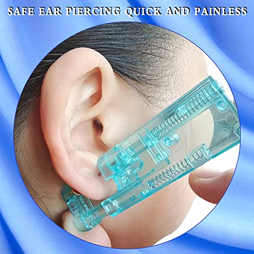 KAIQIKAIXI 2 Adet Kulak Piercing Kiti Kulak Çivi Tabancası Tek Kullanımlık Aseptik Ev Kulak Piercing Tabancası Taşınabilir