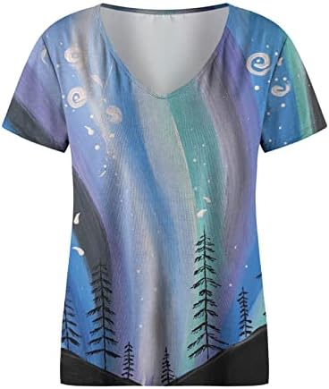 V Boyun Plaj yazlık gömlek Kadınlar için 2023 Moda Çiçek Baskı Sevimli Bahar Üstleri Genç Kızlar Hawaiian Güneş Gömlek Bluz